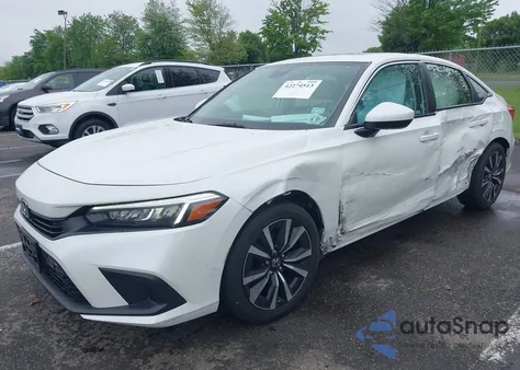 2022 Honda Civic Ex из США, поврежденный, VIN JHMFE1F75NX009666